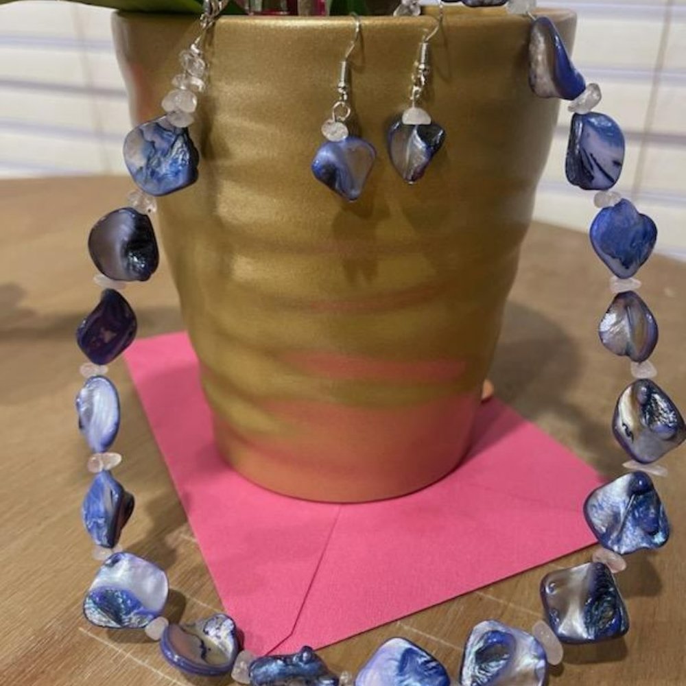 Handmade Necklace and Earring Set